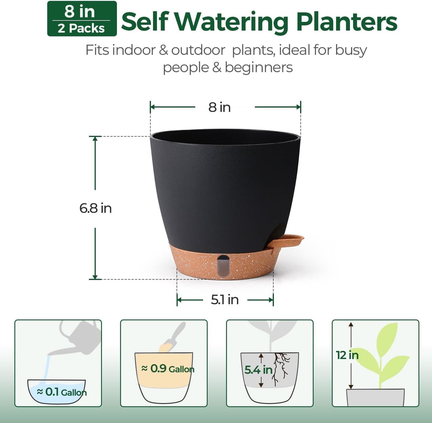 Self-Watering Indoor Planter