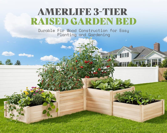 Raised Garden Bed Planter Box (3 x 3 ft)