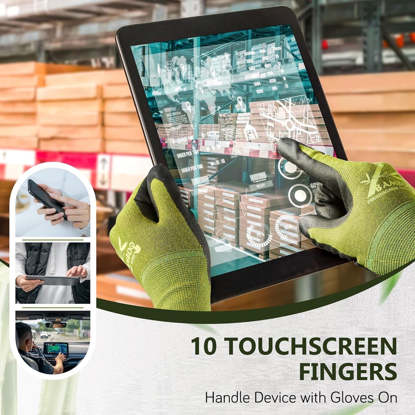 Bamboo Fiber Gardening Gloves
