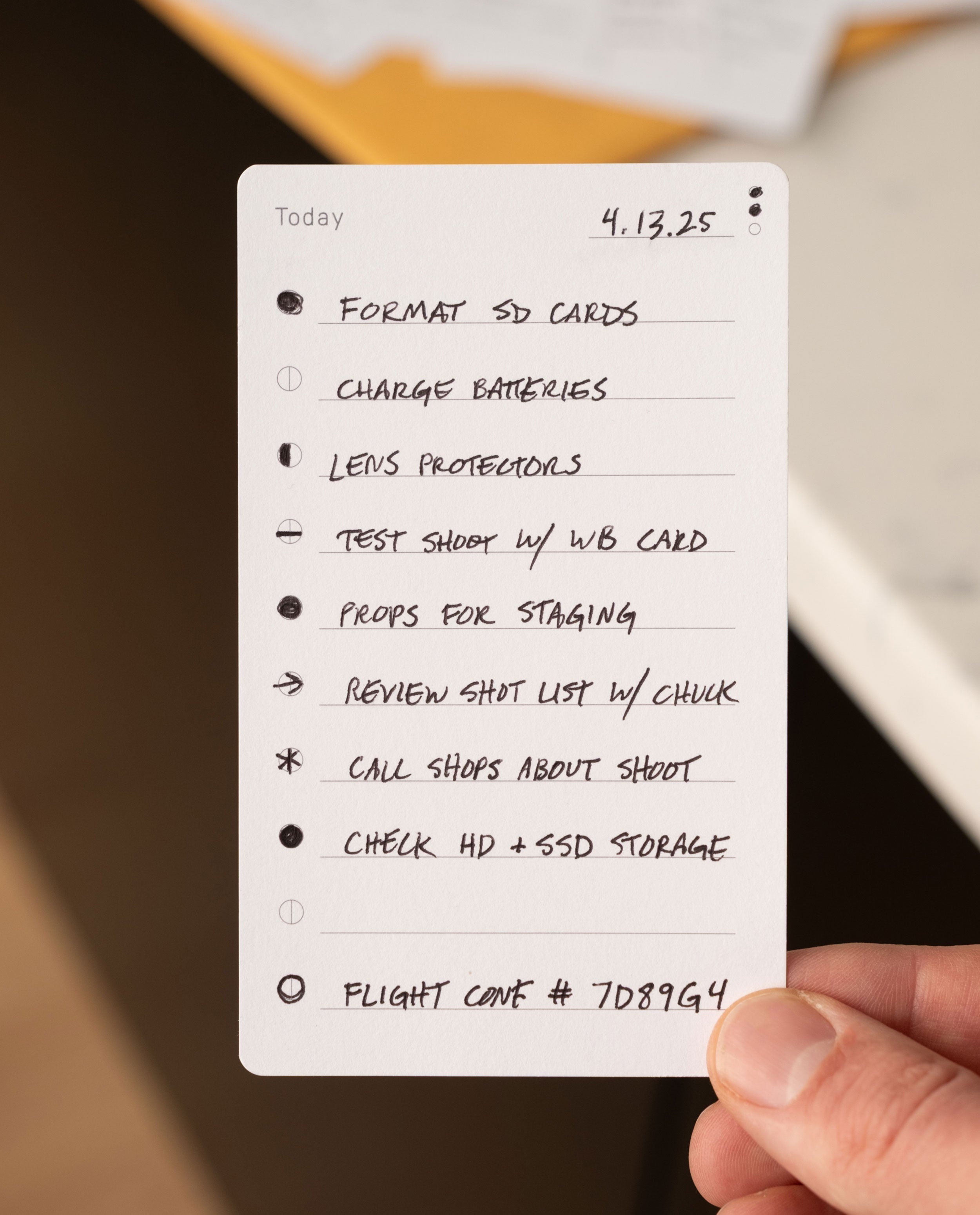 Analog - Task Cards